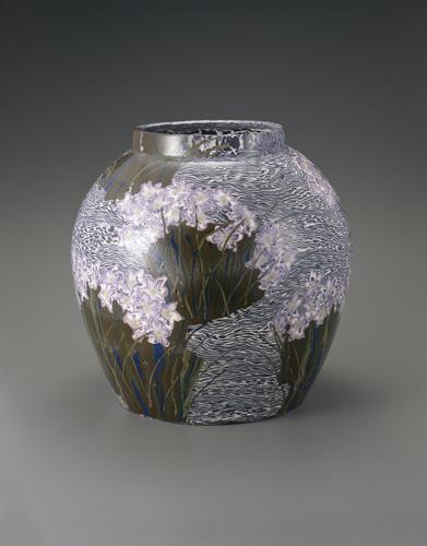 萃瓷練上大壺「行水の花」