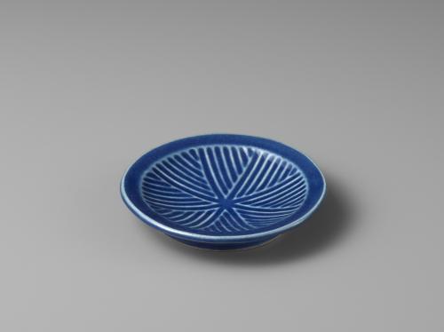 瑠璃釉石臼小皿