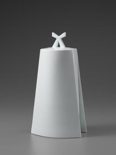 白磁花器「そとそぎ」