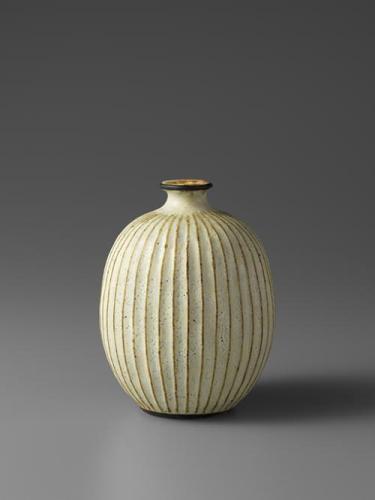Pleated work bud vase 