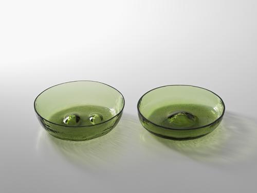 しづくガラス浅鉢